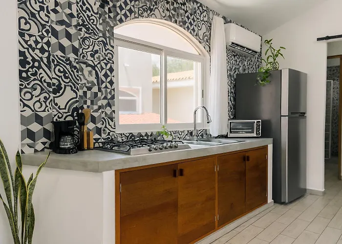 Apartment Boho Minimal 3-min Private Parking Puerto Aventuras